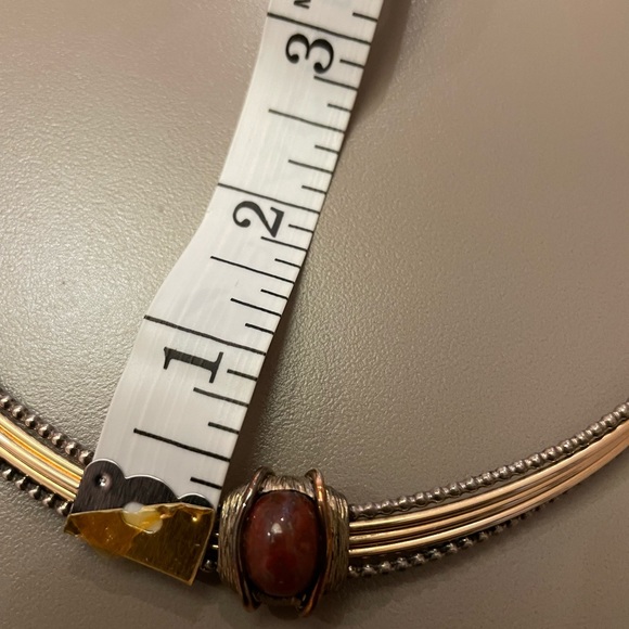 RON RIZZO Collar Necklace. 14kGF/Sterling - Picture 8 of 11